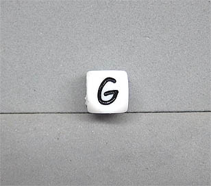 Buchstabenwürfel Silikon 10mm G